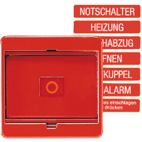 Dangtelis su apsauginiu stiklu priešgaisriniam jungikliui - JUNG