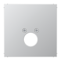 Dangtelis viengubas garsiakalbio lizdo aliumininis LS - JUNG