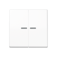Klavišas dvigubas jungikliui su apšvietimu baltas antibakterinis AS 500 - JUNG