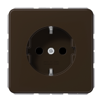 Lizdas p/t SCHUKO su apsauga nuo vaikų rudas 16A 250V CD - JUNG