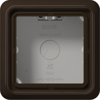 Dėžutė v/t viengubas montažui su rėmeliu ruda CD - JUNG