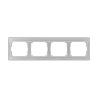 Rėmelis keturgubas horizontalus montažui sidabro spalvos SL - JUNG