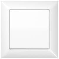 Klavišas viengubam jungikliui baltas su rėmeliu AS 500 - JUNG