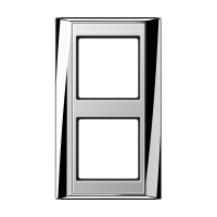 Rėmelis dvigubas aliuminio spalvos A - JUNG