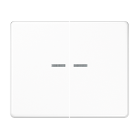 Klavišas dvigubas jungikliui su apšvietimu baltas SL - JUNG