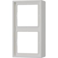 Dėžutė v/t dviguba montažui su rėmeliu šviesiai pilka LS - JUNG