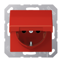 Lizdas p/t su dangteliu raudonas AS 500 - JUNG