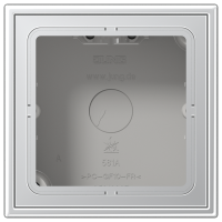 Dėžutė v/t vienguba montažui su rėmeliu aliumininis LS - JUNG