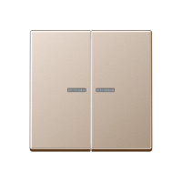 Klavišas dvigubas jungikliui su apšvietimu šampano spalvos A - JUNG