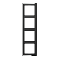 Rėmelis keturgubas chromo spalvos LS - JUNG