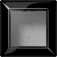 Dėžutė v/t vienguba montažui su rėmeliu juoda AS 500 - JUNG