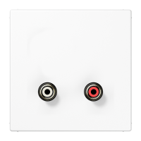 Lizdas audio p/t RCA baltos spalvos LS - JUNG