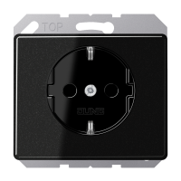 Lizdas p/t SCHUKO juodas 16A 250V SL - JUNG
