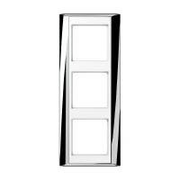 Rėmelis trigubas balto chromo spalvos A - JUNG