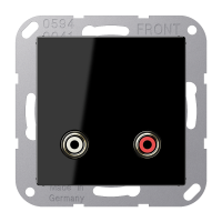 Lizdas garsiakalbio prijungimui juodas audio Cinch A - JUNG