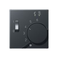 Dangtelis temperatūros reguliatoriui antracito matinės spalvos A - JUNG