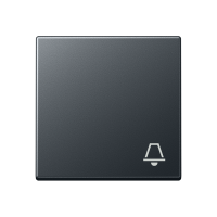 Klavišas su simboliu skambutis antracito matinės spalvos A - JUNG