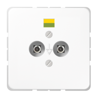 Lizdas p/t potencialo išlyginimo baltas CD - JUNG