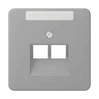 Dangtelis dvigubas RJ45 AMP pilkas CD - JUNG