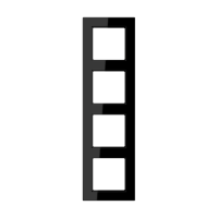 Rėmelis keturgubas juodas A550 - JUNG