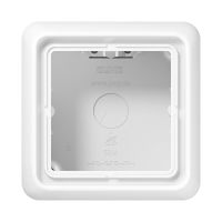 Dėžutė v/t vienguba montažui su rėmeliu juoda CD - JUNG