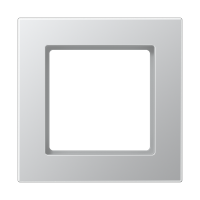 Rėmelis viengubas aliuminio spalvos A550 - JUNG
