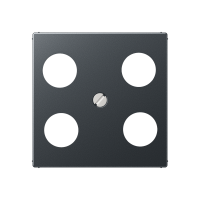 Dangtelis TV/SAT lizdui antracito matinės spalvos A - JUNG