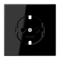 Dangtelis lizdui su apsauga nuo vaikų ir dangteliu juodos spalvos LS - JUNG