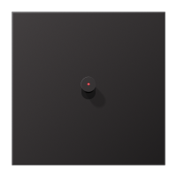 Dangtelis jungiklio viengubo svirtinio su kūgio formos svirtele, vieta indikacijai aliumininis juodos spalvos LS 1912 - JUNG