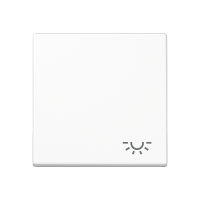 Klavišas viengubam jungikliui su šviesos simboliu baltas A - JUNG