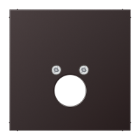 Dangtelis viengubas garsiakalbio lizdo juodas aliumininis LS - JUNG