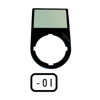 Plokštė su užrašu I-0 perjungikliui M22S-ST-X88 - EATON