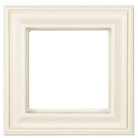 Rėmelis viengubas dramblio kaulo spalvos DECO retro style - JUNG