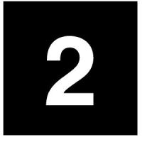 Plokštelė mygtukui juoda "2" 82TQ18 - EATON