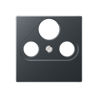 Dangtelis TV/SAT lizdui antracito matinės spalvos A - JUNG