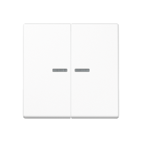 Klavišas dvigubas jungikliui su apšvietimu baltas A - JUNG