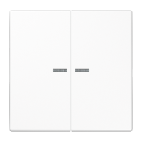 Klavišas dvigubas jungikliui su apšvietimu Baltas LS - JUNG