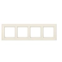 Rėmelis keturgubas dramblio kaulo spalvos DECO retro style - JUNG