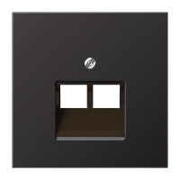 Dangtelis dvigubas UAE lizdui aliumininis dark LS - JUNG