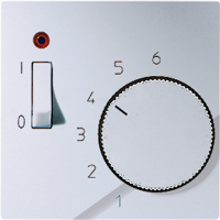 Dangtelis temperatūros reguliatoriui aliuminio spalvos A - JUNG