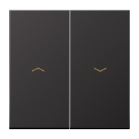 Klavišas jungikliui žaliuzių aliumininis dark spalvos LS - JUNG