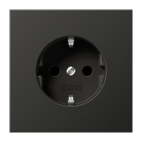 Lizdas p/t SCHUKO su apsauga nuo vaikų antracito spalvos 16A 250V LS - JUNG