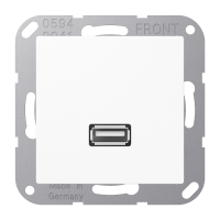 Lizdas p/t USB 2.0 baltos spalvos A - JUNG