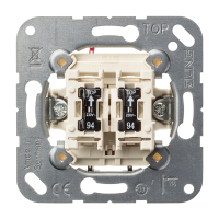 Mygtukas dvigubas su apšvietimu 2S 10A/250V - JUNG