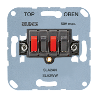 Lizdas garsiakalbio prijungimui stereo 4x10mm2 25V AC, 60V DC - JUNG