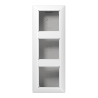 Dėžutė v/t triguba su rėmeliu balta AS 500 - JUNG