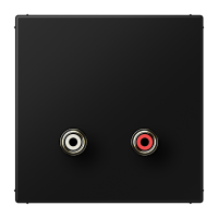 Lizdas audio p/t RCA juodos spalvos LS - JUNG