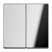 Klavišas dvigubam jungikliui chromo spalvos LS - JUNG