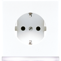 Lizdas p/t su į/ž su apšvietimu baltas LS - JUNG