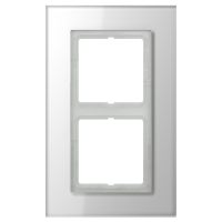 Rėmelis dvigubas baltas stiklinis LS - JUNG